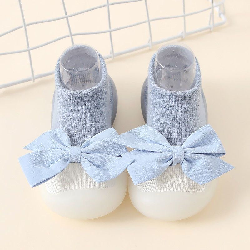 2025 new spring and summer bowknot baby cute girl princess style baby socks shoes baby toddler shoes