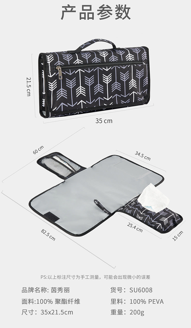 Yinxiuli Baby Outdoor Foldable Diaper Changing Mat Baby Travel Portable Diaper Pad Baby Diaper Pad