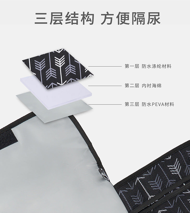Yinxiuli Baby Outdoor Foldable Diaper Changing Mat Baby Travel Portable Diaper Pad Baby Diaper Pad