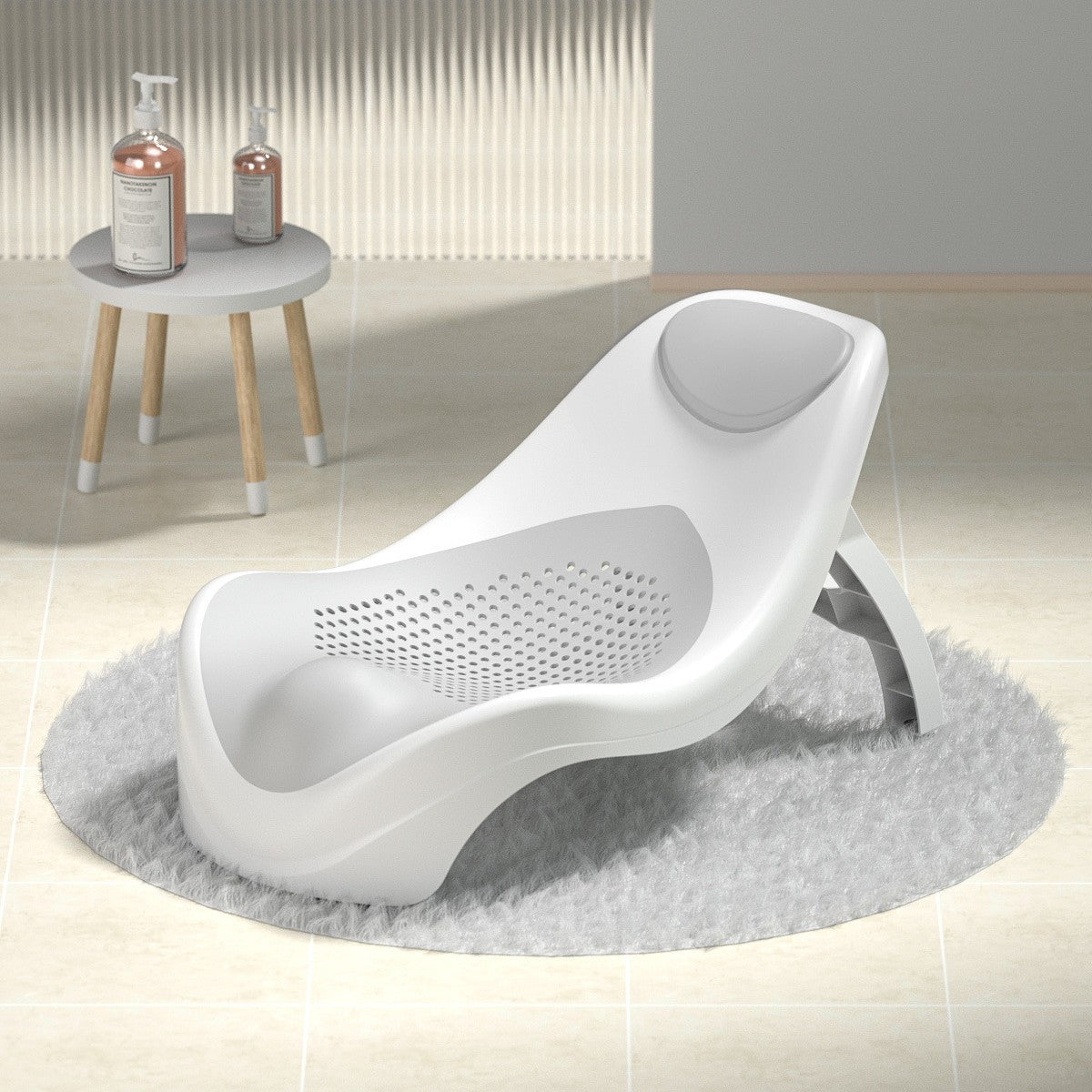Newborn bathing rack baby bathing reclining chair baby bath net bath tub bracket toiletries